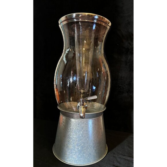 Margaritaville 2.5 Gal Beverage Dispenser With Ice Core & Galvanized Stand/Stain - Picture 4 of 4